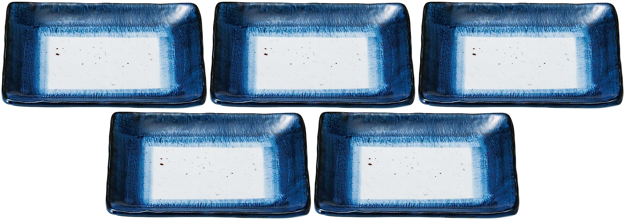 Amazon｜5個セット 藍彩 角5．5皿 [15.5×13.5cm] 【角皿】｜小皿